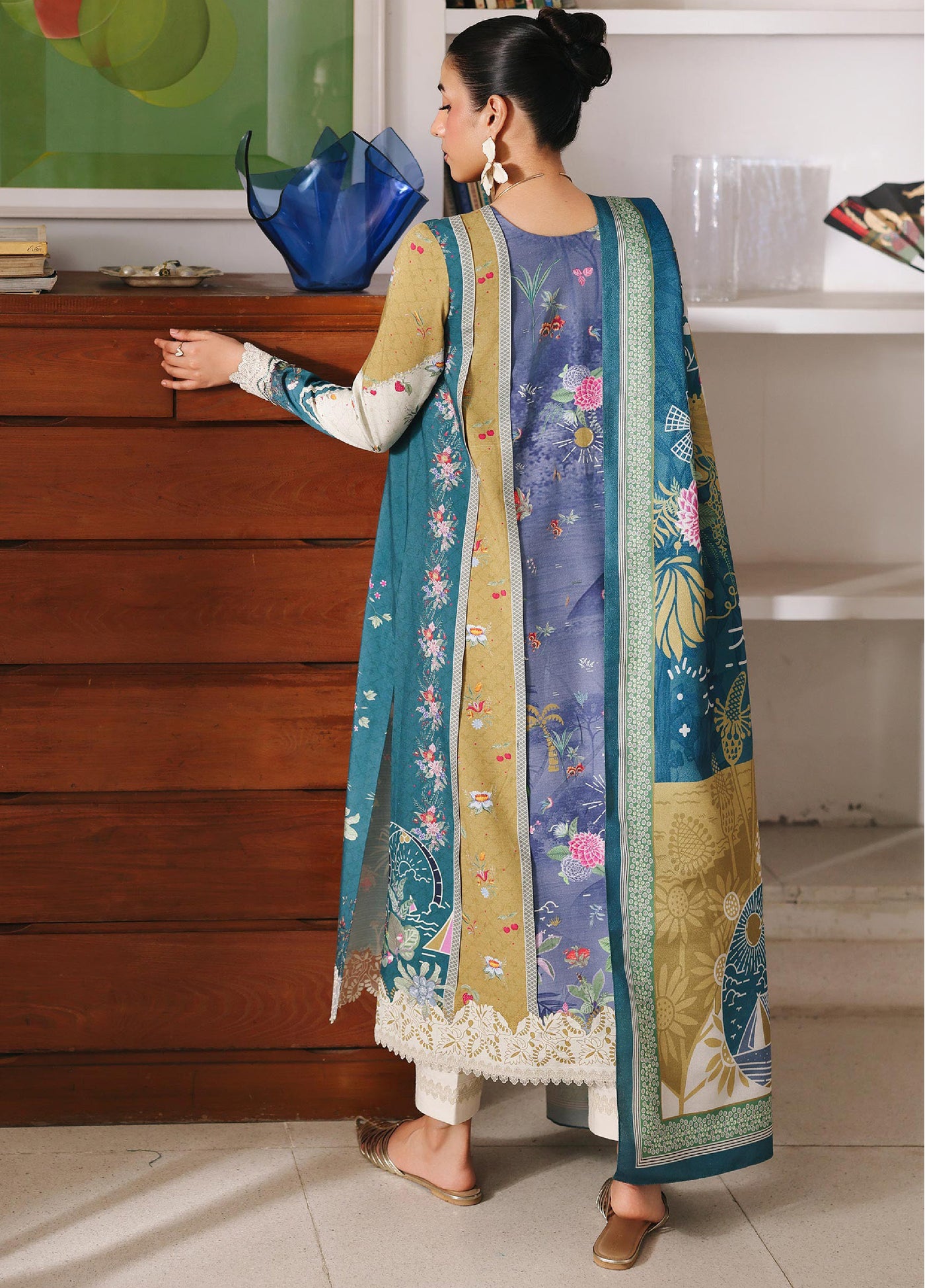 Qprints By Qalamkar Unstitched Linen Printed 3 Piece Suits QLM25PW QW-10 A Alina - Winter Collection