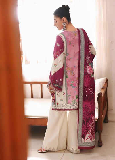 Qprints By Qalamkar Unstitched Linen Printed 3 Piece Suits QLM25PW QW-10 B Kenna - Winter Collection