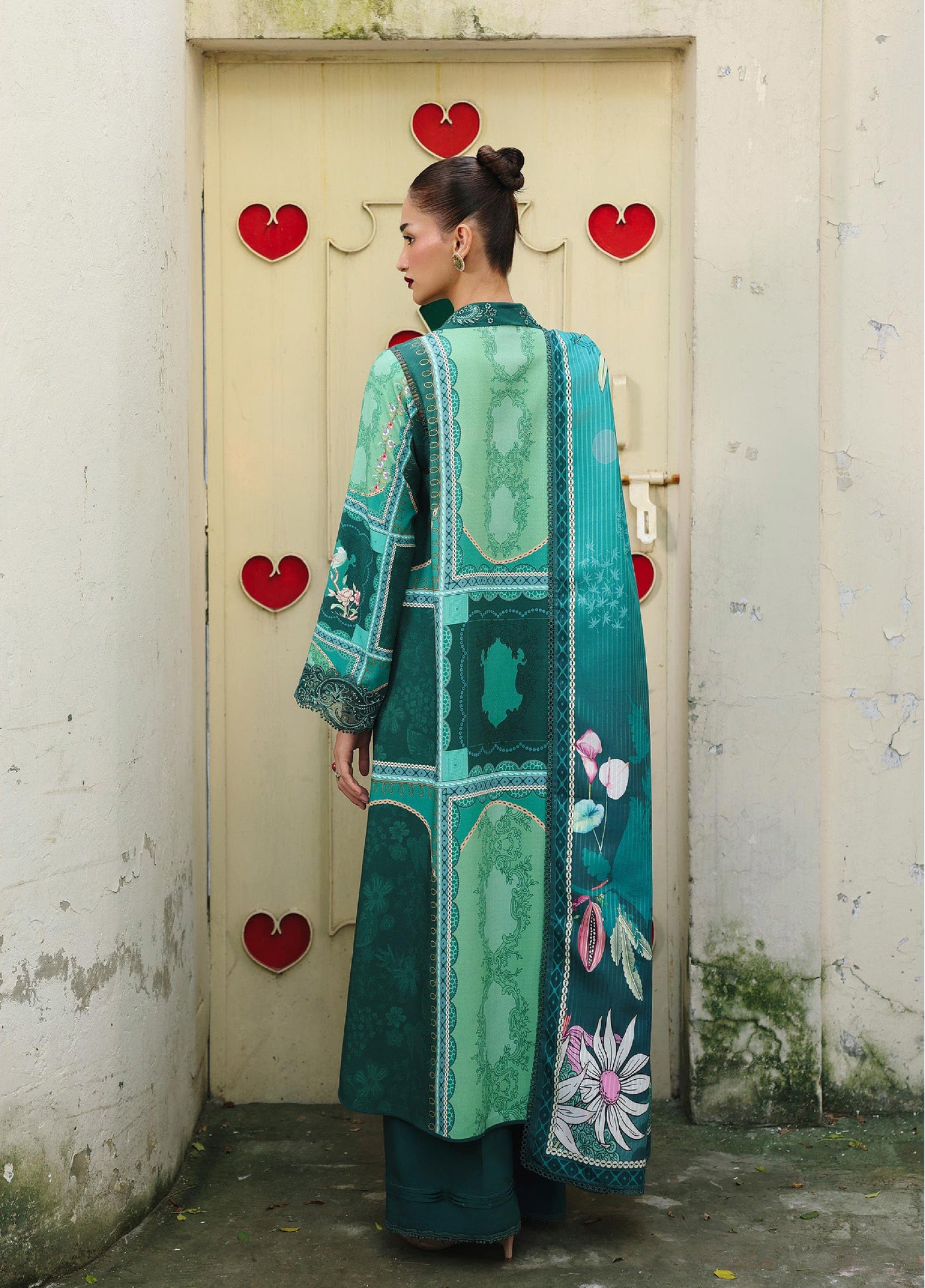 Qprints By Qalamkar Unstitched Linen Printed 3 Piece Suits QLM25PW QW-08 B Anika - Winter Collection