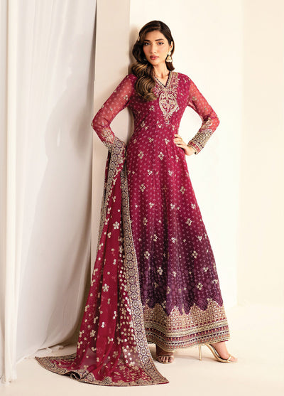 Xenia Formals Unstitched Embroidered Chiffon 3 Piece Suits XE25FU D-01 Nyami - Formal Collection