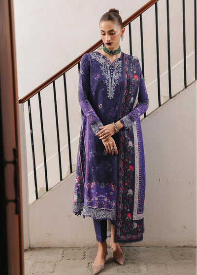 Qprints By Qalamkar Unstitched Linen Printed 3 Piece Suits QLM25PW QW-03B Vanna - Winter Collection