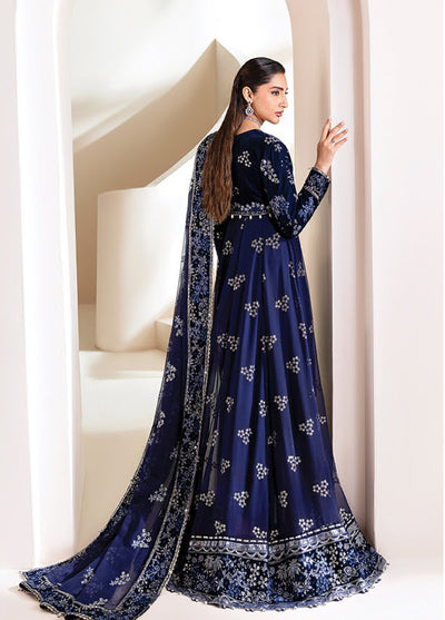 Xenia Formals Unstitched Embroidered Chiffon 3 Piece Suits XE25FU D-07 Maklina - Formal Collection