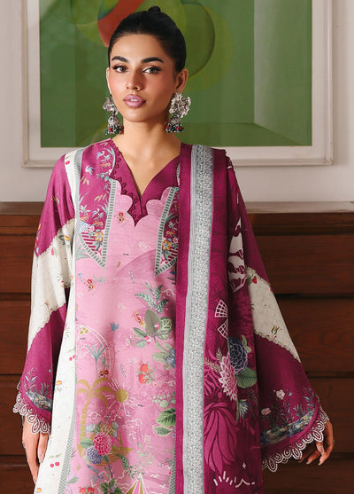 Qprints By Qalamkar Unstitched Linen Printed 3 Piece Suits QLM25PW QW-10 B Kenna - Winter Collection