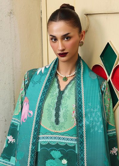 Qprints By Qalamkar Unstitched Linen Printed 3 Piece Suits QLM25PW QW-08 B Anika - Winter Collection