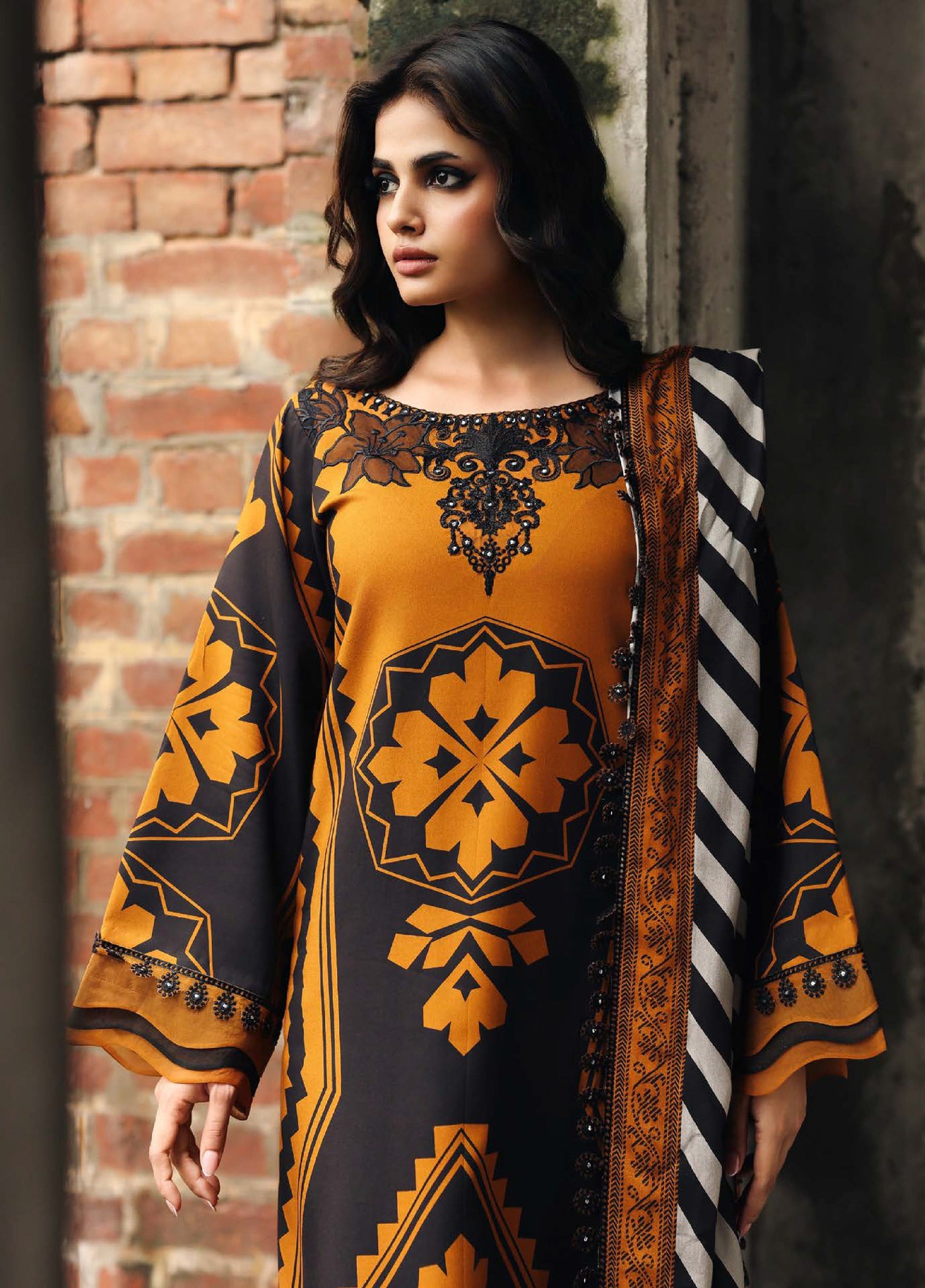 Combination by Charizma Unstitched Winter Collection Vol-02 Linen Printed 3 Piece Suits CZ25CW CCW6-13 - Winter Collection