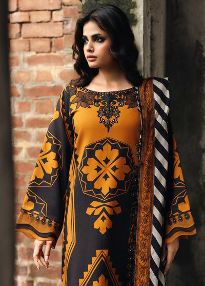 Combination by Charizma Unstitched Winter Collection Vol-02 Linen Printed 3 Piece Suits CZ25CW CCW6-13 - Winter Collection