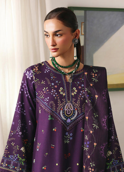 Qprints By Qalamkar Unstitched Linen Printed 3 Piece Suits QLM25PW QW-05 A Elian - Winter Collection