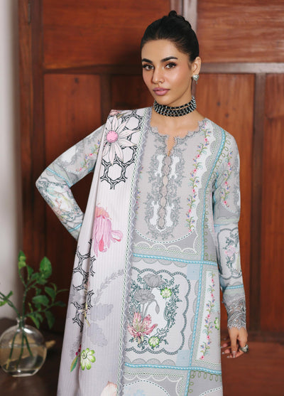 Qprints By Qalamkar Unstitched Linen Printed 3 Piece Suits QLM25PW QW-08 A Marla - Winter Collection