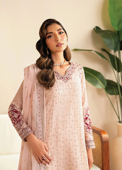 Xenia Formals Unstitched Embroidered Chiffon 3 Piece Suits XE25FU D-06 Tanim - Formal Collection