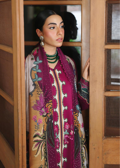 Qprints By Qalamkar Unstitched Linen Printed 3 Piece Suits QLM25PW QW-04 B Lacey - Winter Collection