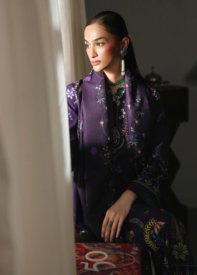 Qprints By Qalamkar Unstitched Linen Printed 3 Piece Suits QLM25PW QW-05 A Elian - Winter Collection