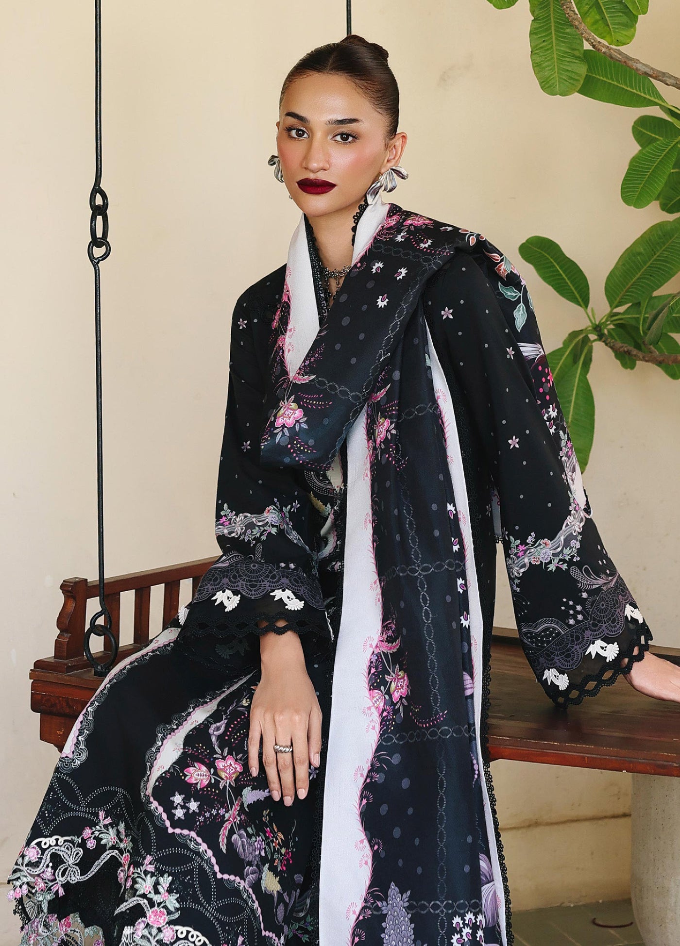 Qprints By Qalamkar Unstitched Linen Printed 3 Piece Suits QLM25PW QW-01 A Tyana - Winter Collection