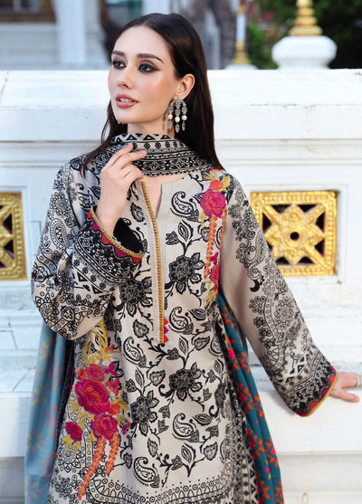 Combination by Charizma Unstitched Winter Collection Vol-02 Linen Printed 3 Piece Suits CZ25CW CCW6-19 - Winter Collection