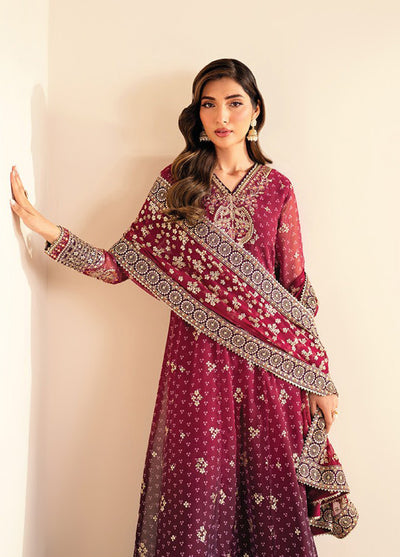 Xenia Formals Unstitched Embroidered Chiffon 3 Piece Suits XE25FU D-01 Nyami - Formal Collection
