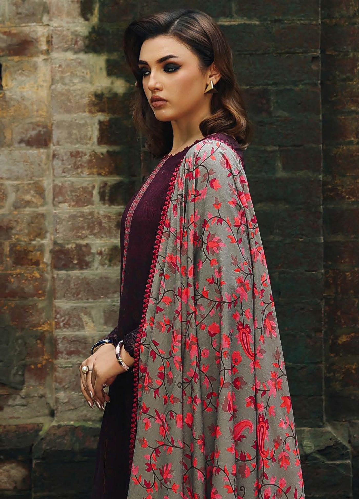 Combination by Charizma Unstitched Winter Collection Vol-02 Linen Printed 3 Piece Suits CZ25CW CCW6-17 - Winter Collection