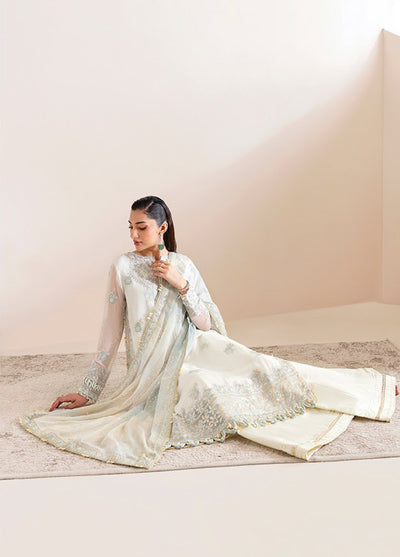 Xenia Formals Unstitched Embroidered Chiffon 3 Piece Suits XE25FU D-09 Nooria - Formal Collection