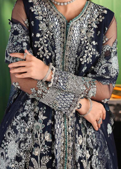 Stardom by Elaf Unstitched Luxury Formals Embroidered Net 3 Piece Suits  EL25SF D-ESH-06 Sky Fall - Formal Collection