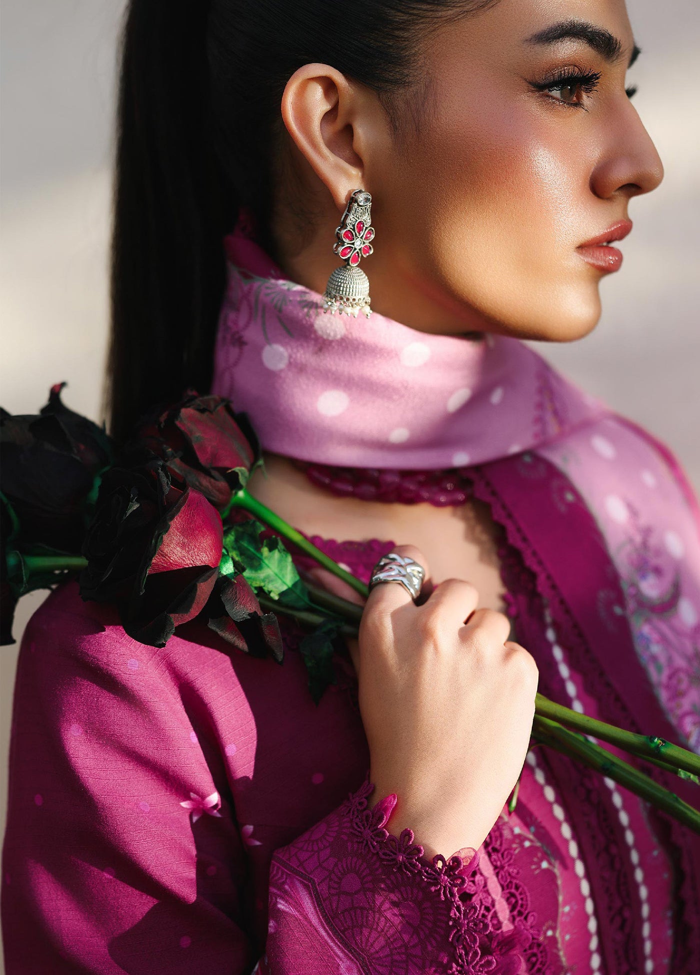 Qprints By Qalamkar Unstitched Linen Printed 3 Piece Suits QLM25PW QW-01 B Joris - Winter Collection