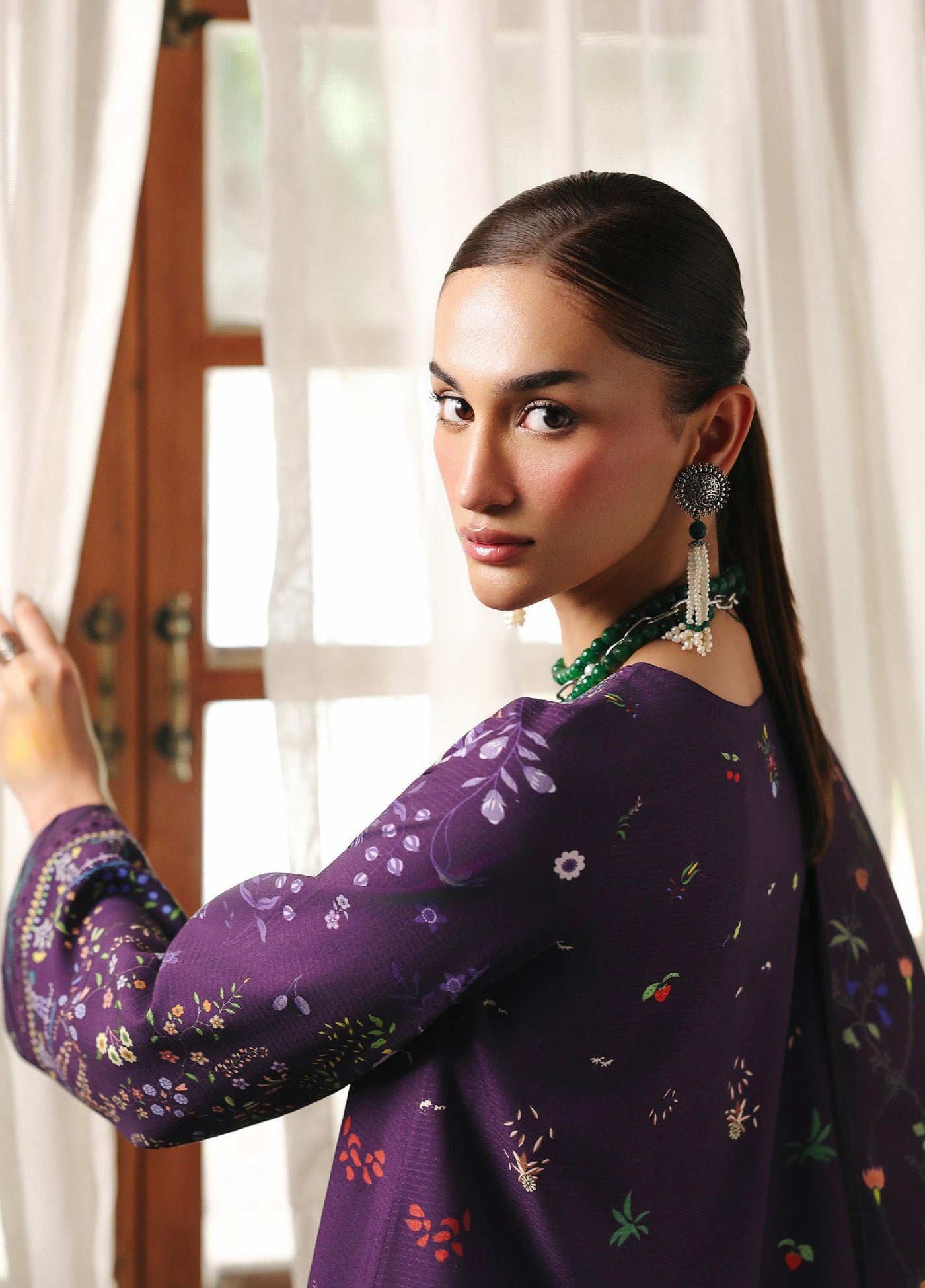 Qprints By Qalamkar Unstitched Linen Printed 3 Piece Suits QLM25PW QW-05 A Elian - Winter Collection