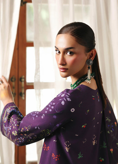 Qprints By Qalamkar Unstitched Linen Printed 3 Piece Suits QLM25PW QW-05 A Elian - Winter Collection