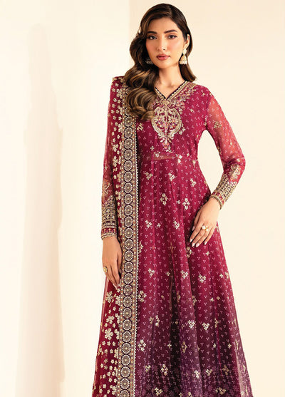 Xenia Formals Unstitched Embroidered Chiffon 3 Piece Suits XE25FU D-01 Nyami - Formal Collection