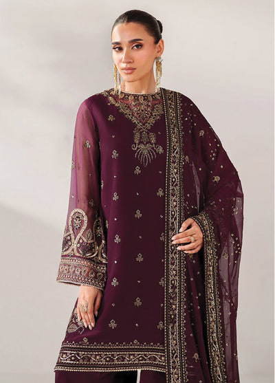 Xenia Formals Unstitched Embroidered Chiffon 3 Piece Suits XE25FU D-10 Nuri - Formal Collection
