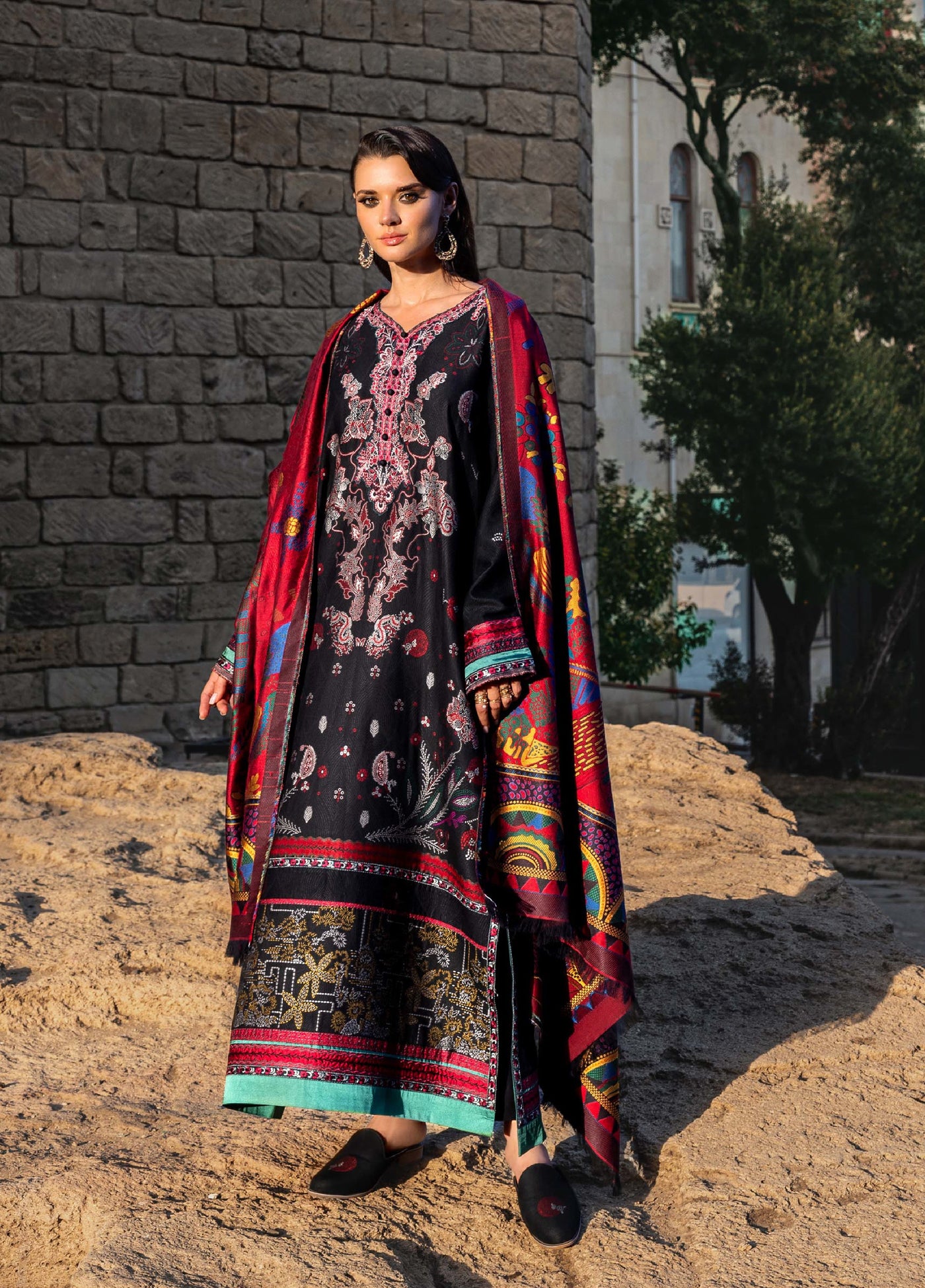 Lueur D Orient by Esmel Unstitched Viscose Suits 3 Piece EML25LW D-06 Noctis - Winter Collection