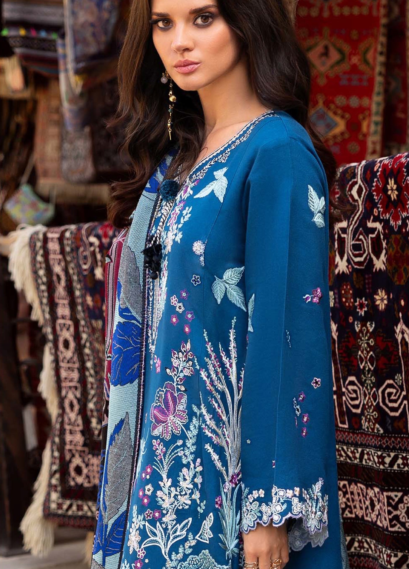 Lueur D Orient by Esmel Unstitched Crepe Suits 3 Piece EML25LW D-07 Veyra - Winter Collection