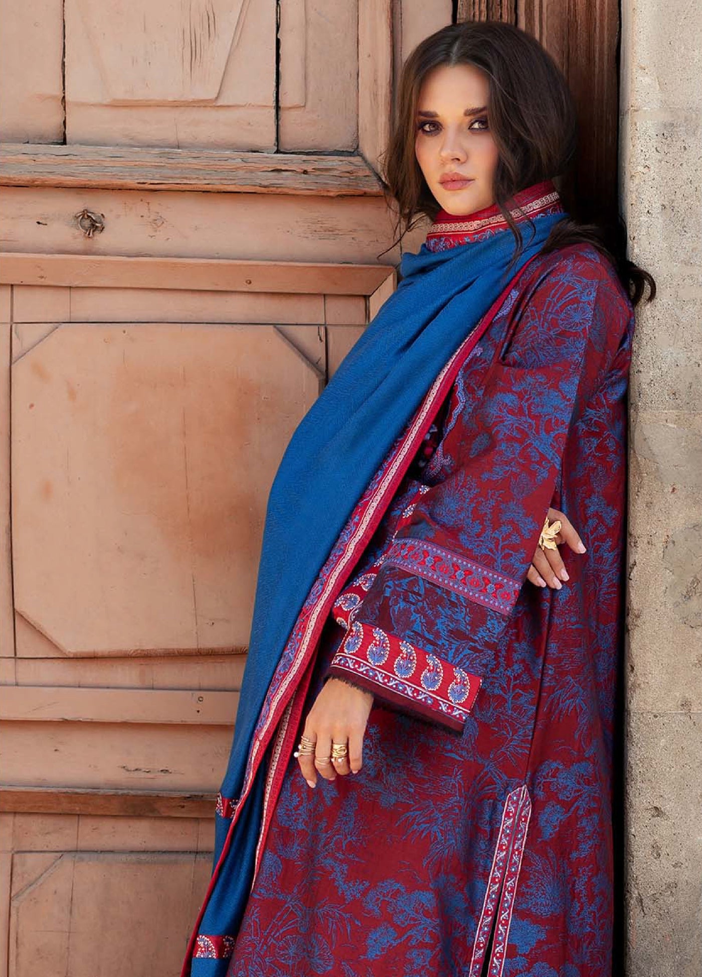 Lueur D Orient by Esmel Unstitched Viscose Suits 3 Piece EML25LW D-02 Althea - Winter Collection