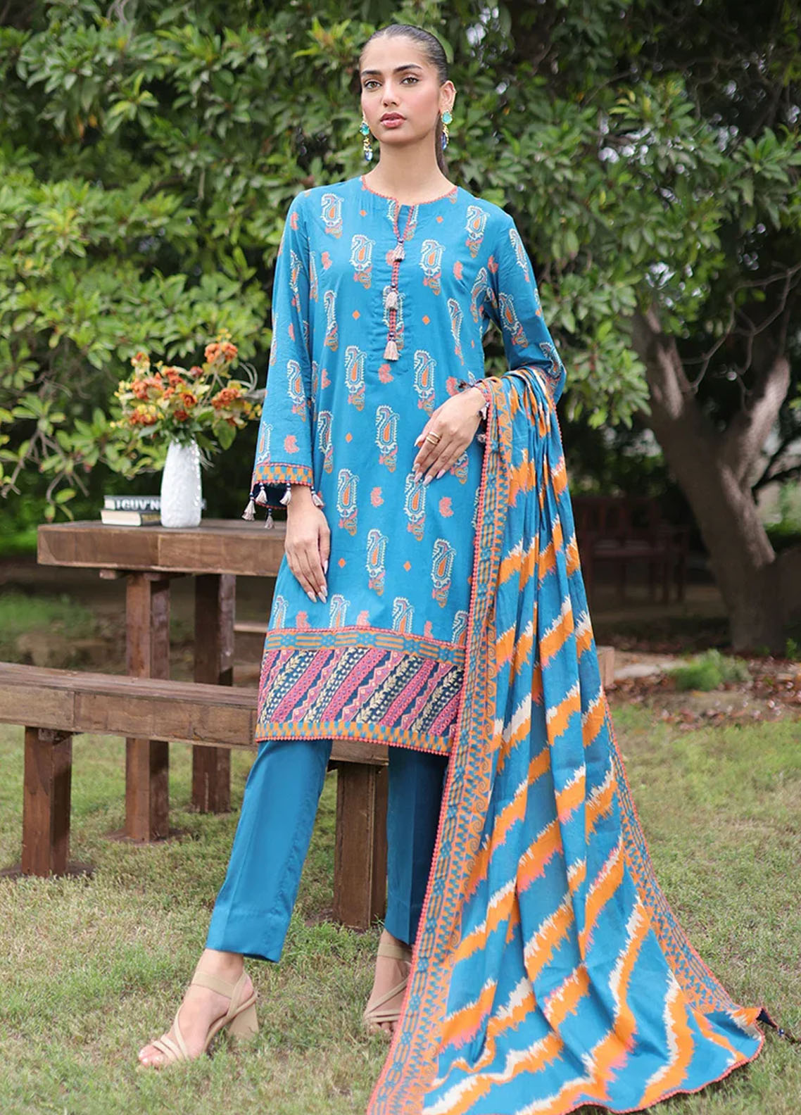 Unza by Salitex Unstitched Embroidered Collection 2024 WUS3BS24IZ008UT