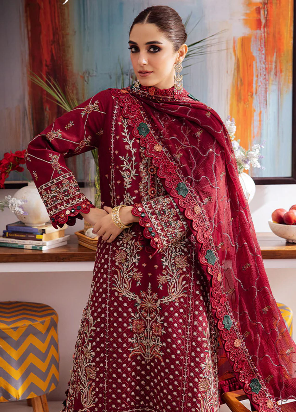 Uraan By Asim Jofa Unstitched Lawn Collection 2024 AJUR-04