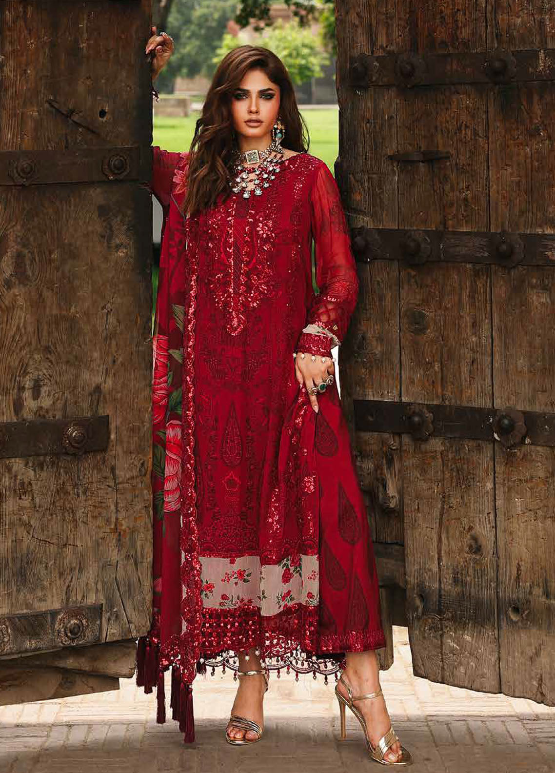 Vasal by Charizma Embroidered Chiffon Suits Unstitched 4 Piece CRZ25VC VSL25-25