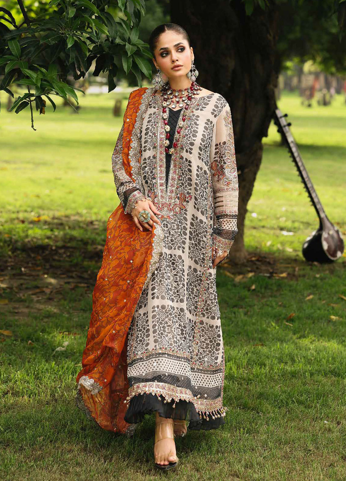 Vasal by Charizma Embroidered Chiffon Suits Unstitched 4 Piece CRZ25VC VSL25-30