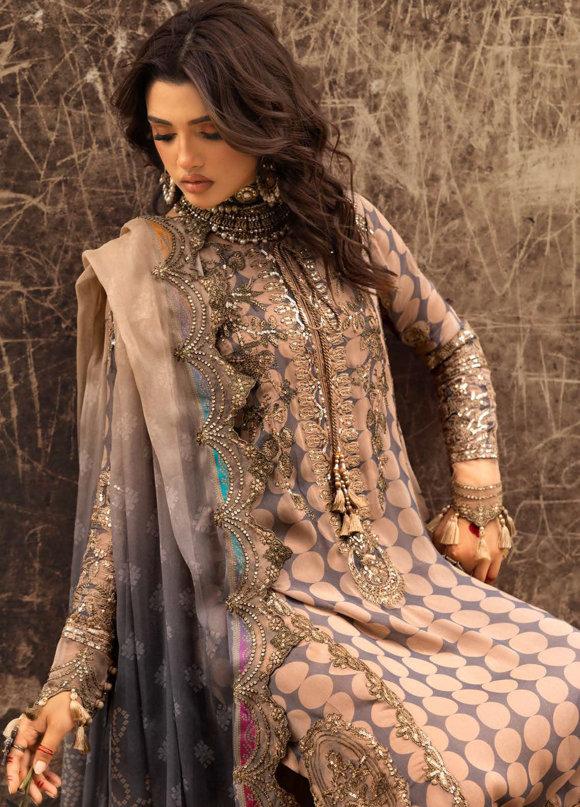 Vasal by Charizma Embroidered Chiffon Suits Unstitched 4 Piece CRZ25VLC VSL25-11