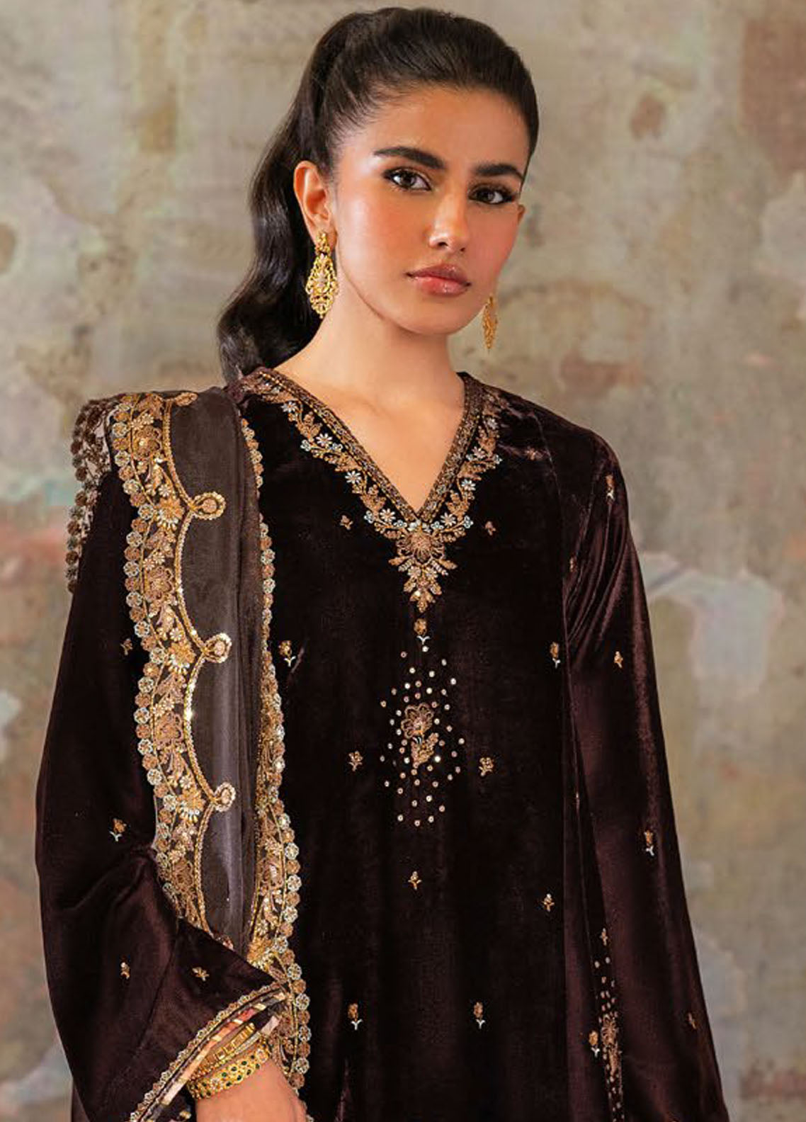 Velmor by Seran Unstitched Velvet Formal Collection 2024 Emera