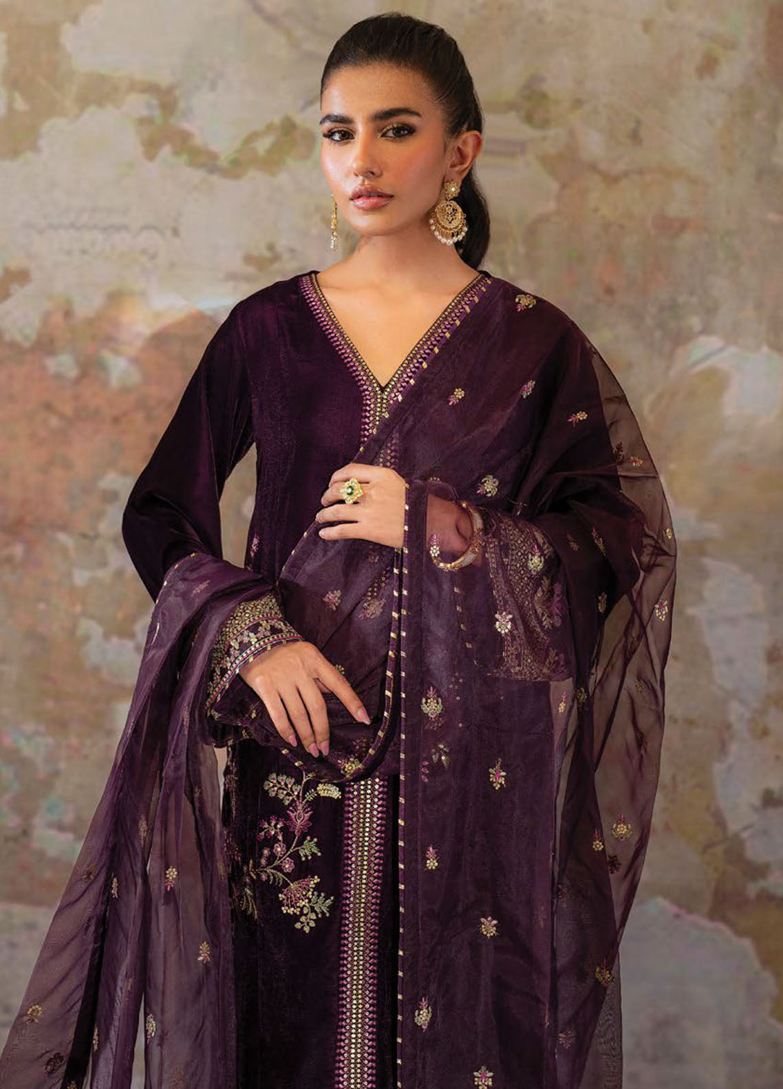 Velmor by Seran Unstitched Velvet Formal Collection 2024 Florid