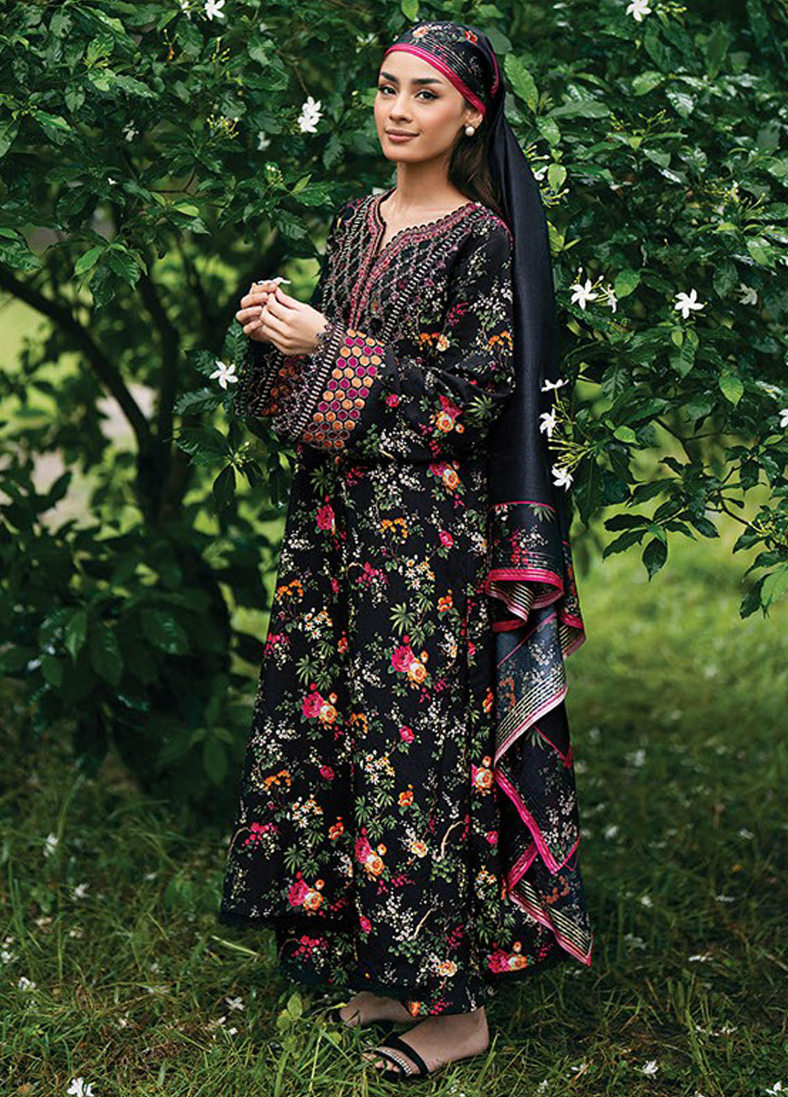 Whimsical By Xenia Embroidered Viscose Suit Unstitched 3 Piece ZE24W D-03 Gili - Winter Collection