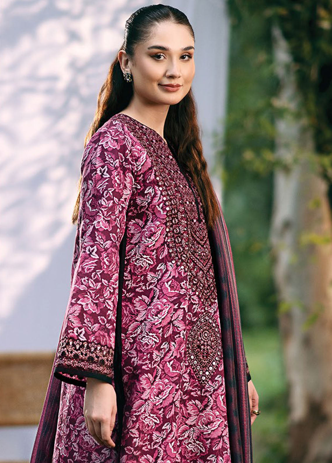 Whimsical By Xenia Embroidered Viscose Suit Unstitched 3 Piece ZE24W D-04 Mali - Winter Collection