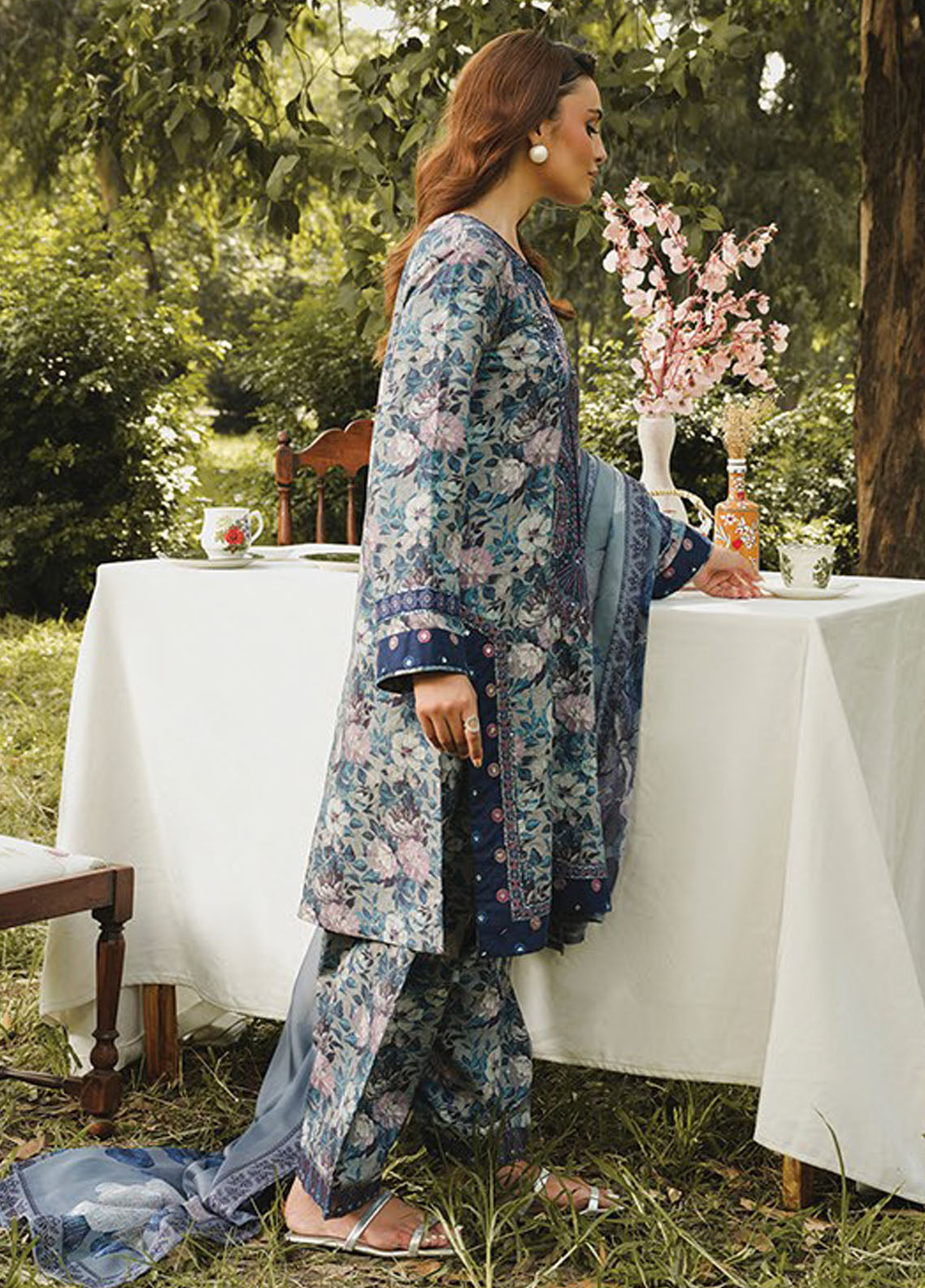 Whimsical By Xenia Embroidered Viscose Suit Unstitched 3 Piece ZE24W D-06 Alma A - Winter Collection