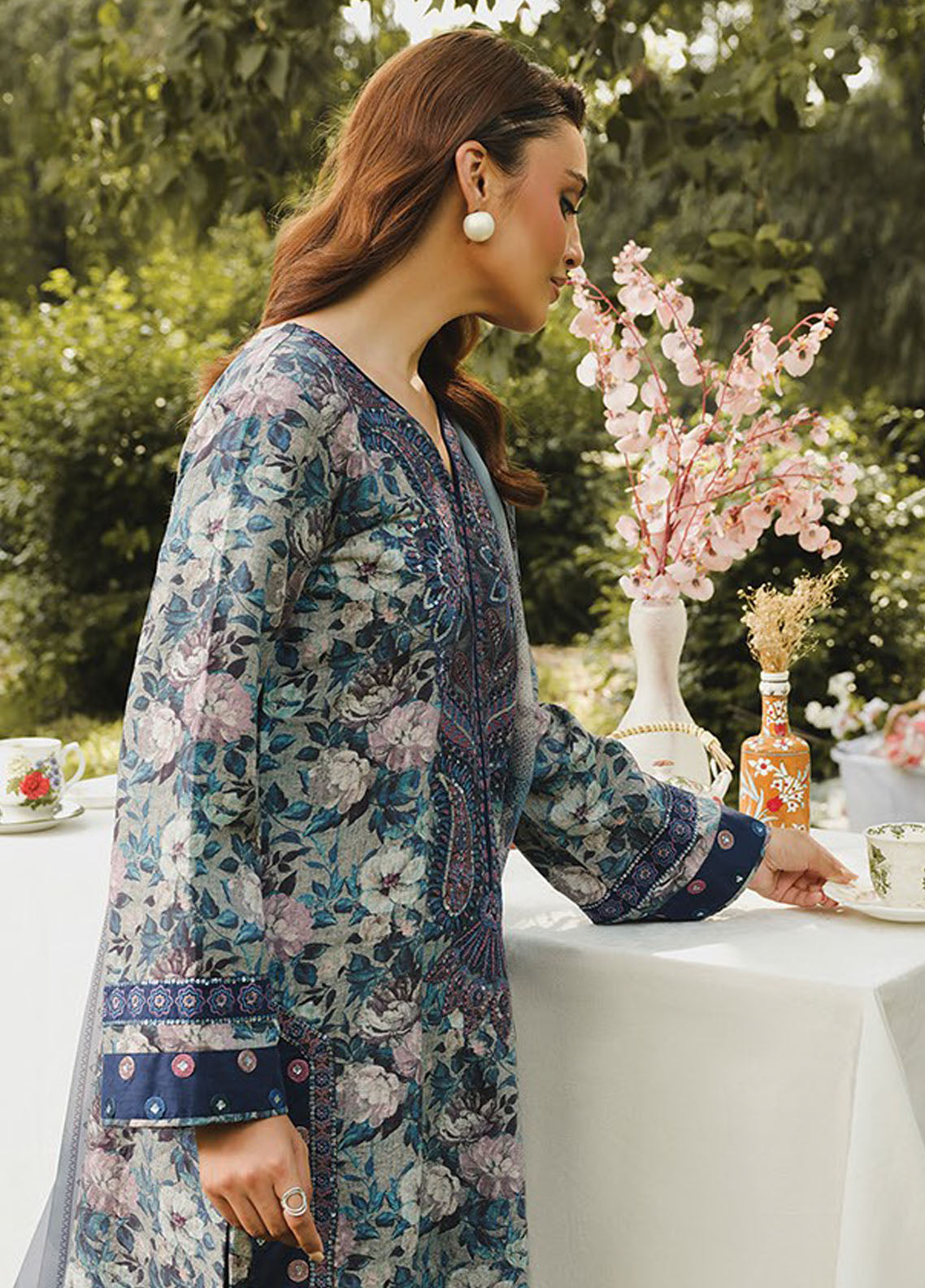 Whimsical By Xenia Embroidered Viscose Suit Unstitched 3 Piece ZE24W D-06 Alma A - Winter Collection