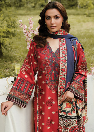 Whimsical By Xenia Embroidered Viscose Suit Unstitched 3 Piece ZE24W D-02 Orra - Winter Collection