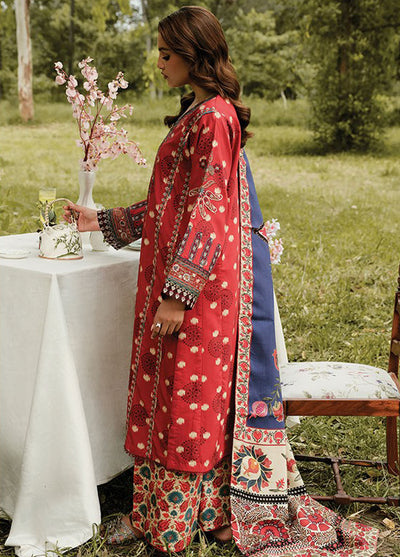 Whimsical By Xenia Embroidered Viscose Suit Unstitched 3 Piece ZE24W D-02 Orra - Winter Collection