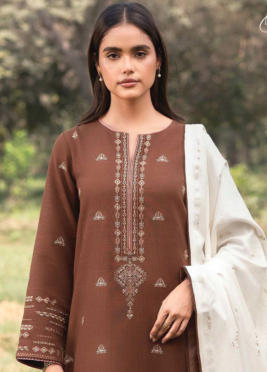 Whisper Garden by Seran Unstitched Winter Collection 2024 D-04 Dusky