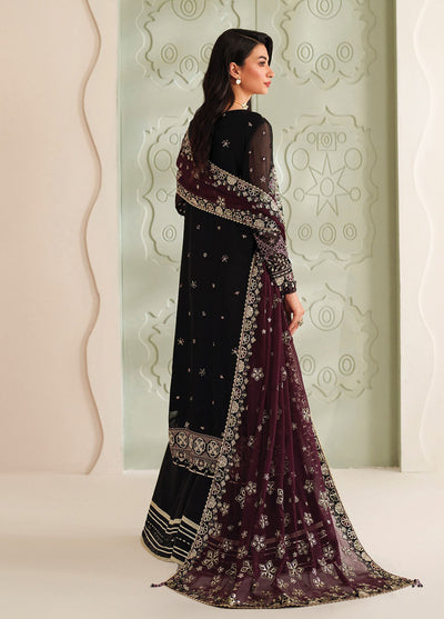 Xenia Embroidered Chiffon Suits Unstitched 3 Piece XE25NU D-01 Ayat