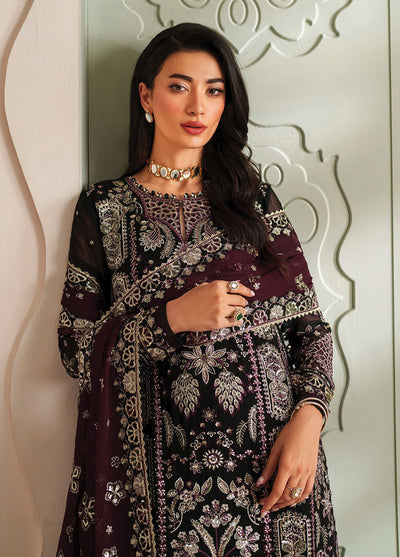 Xenia Embroidered Chiffon Suits Unstitched 3 Piece XE25NU D-01 Ayat