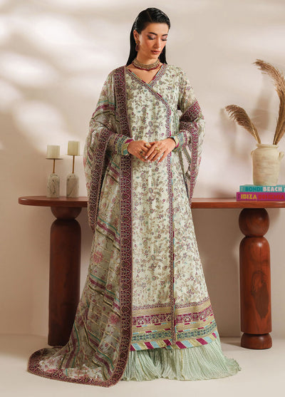 Xenia Embroidered Chiffon Suits Unstitched 3 Piece XE25NU D-04 Zaleh
