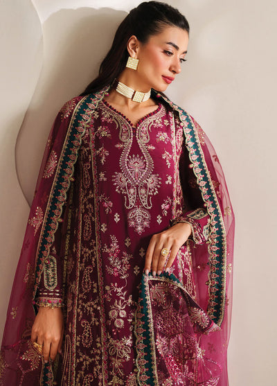 Xenia Embroidered Chiffon Suits Unstitched 3 Piece XE25NU D-08 Zeyara