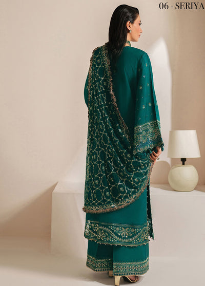 Xenia Embroidered Raw Silk Suits Unstitched 3 Piece XE25NU D-06 Seriya