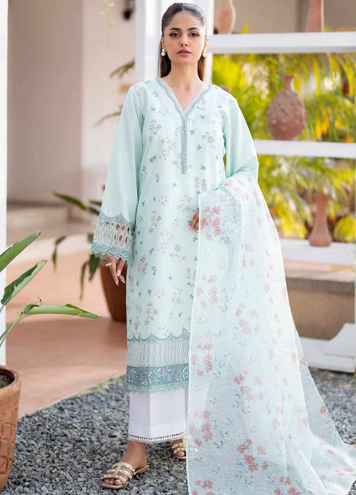 Xenia Formals Summer Somewhere Unsticthed Lawn Collection 2024 Faloni