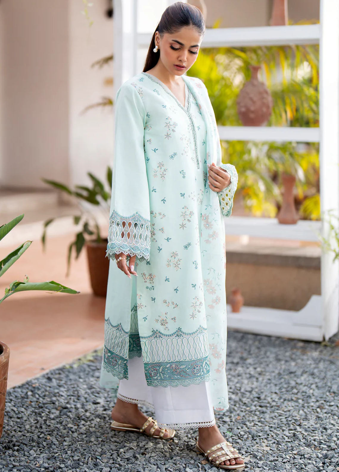 Xenia Formals Summer Somewhere Unsticthed Lawn Collection 2024 Faloni